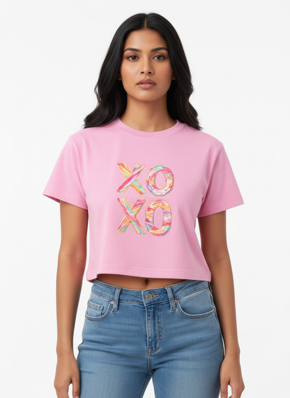 Candy XO Pastel Swirl - Crop Top