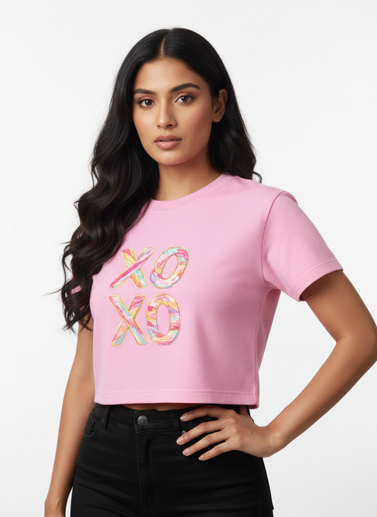 Candy XO Pastel Swirl - Crop Top