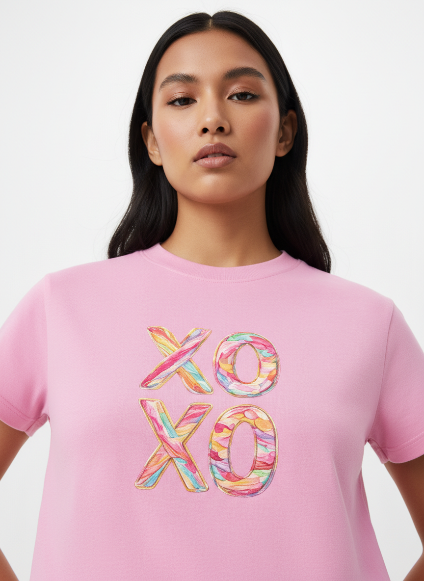 Candy XO Pastel Swirl - Crop Top