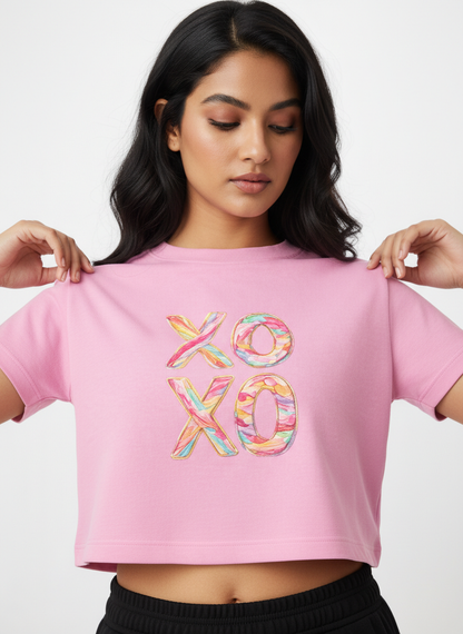 Candy XO Pastel Swirl - Crop Top