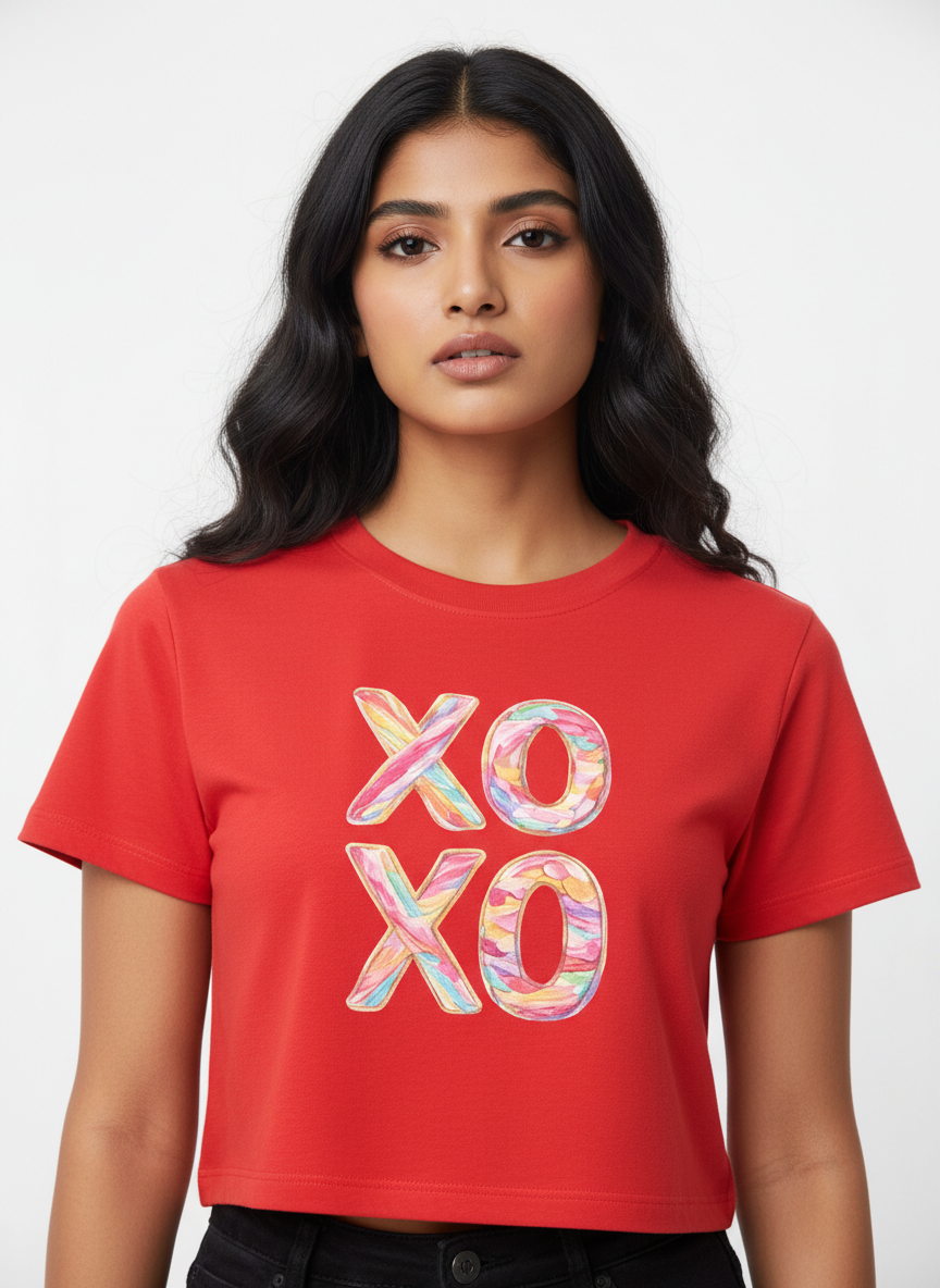 Candy XO Pastel Swirl - Crop Top