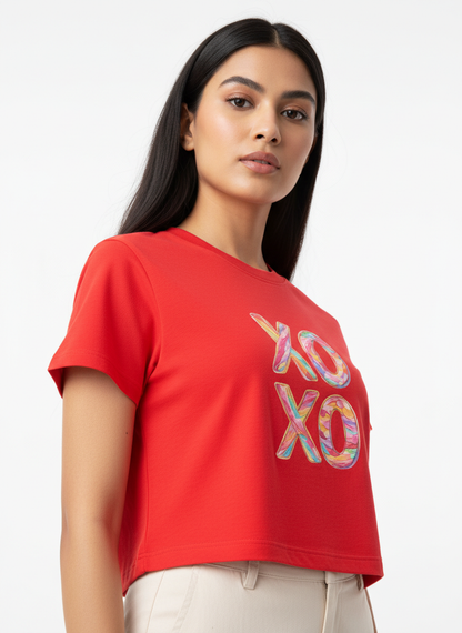 Candy XO Pastel Swirl - Crop Top