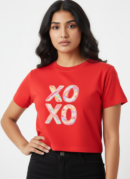 Candy XO Pastel Swirl - Crop Top