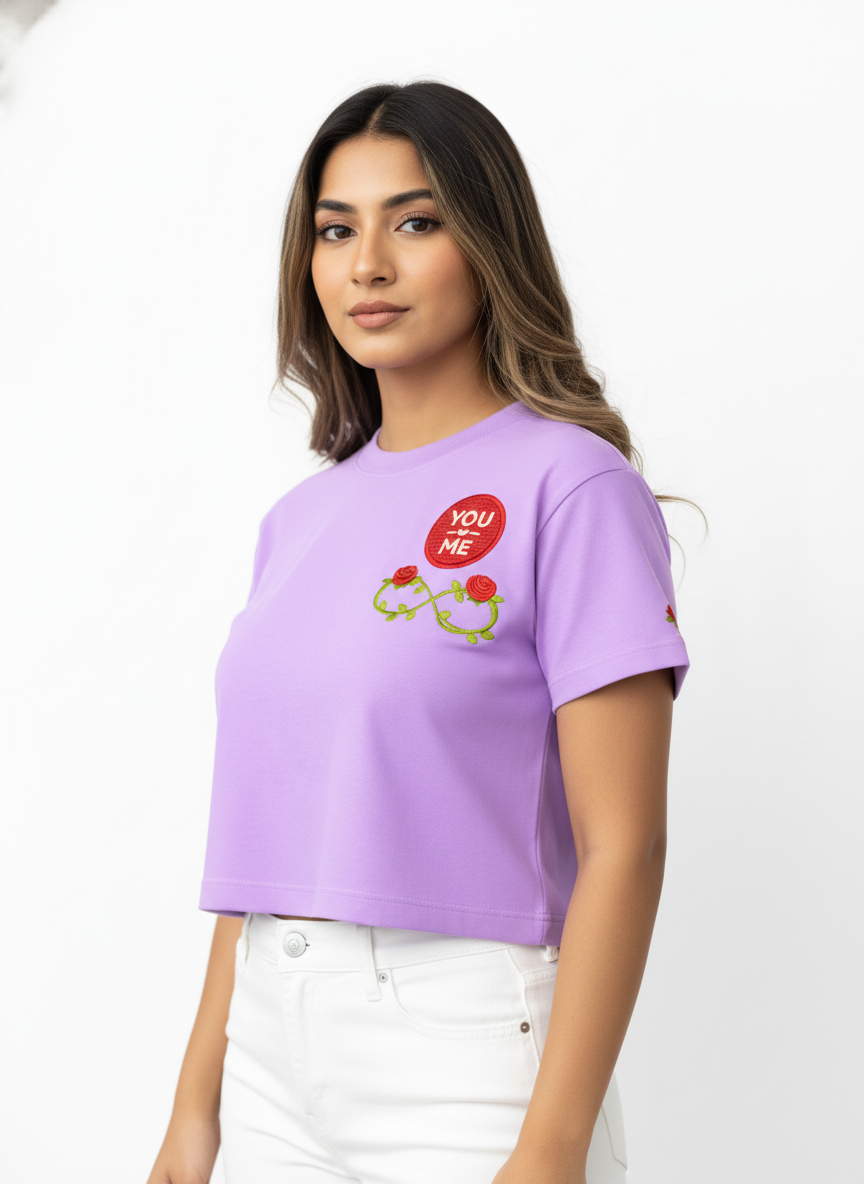 Forever Valentine Badge - Crop Top