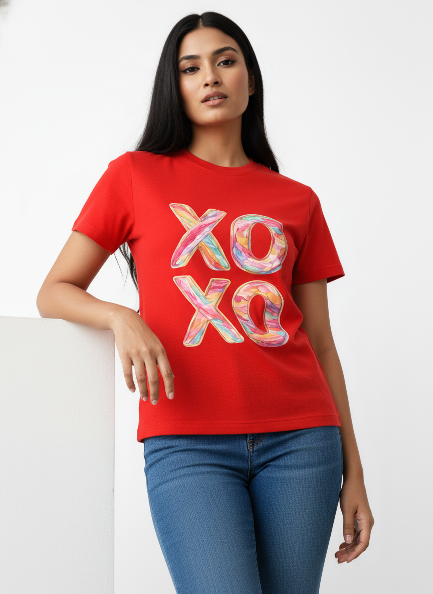 XOXO CANDY POP — THE MULTI-COLOR LOVE BURST TEE (UNISEX)