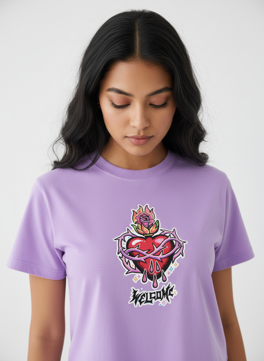 Rebel Flame Crop Top - WILD HEART