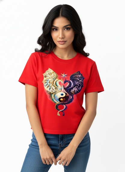 Yin Yang Crop Top - 🐉 DUAL DRAGON