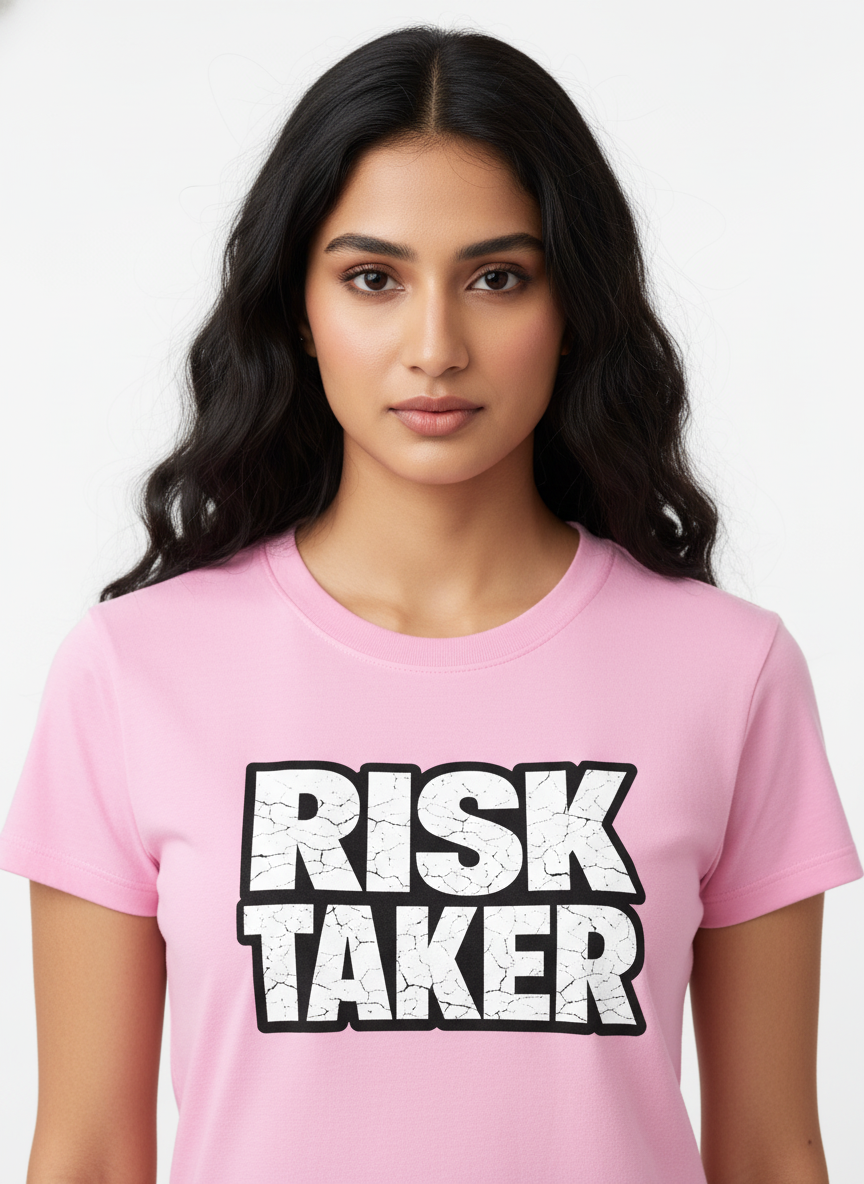 Statement Crop Top - 💜 RISK TAKER