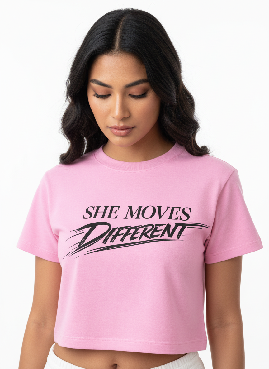 Attitude Crop Top - ❤️ SHE MOVES DIFFERENT