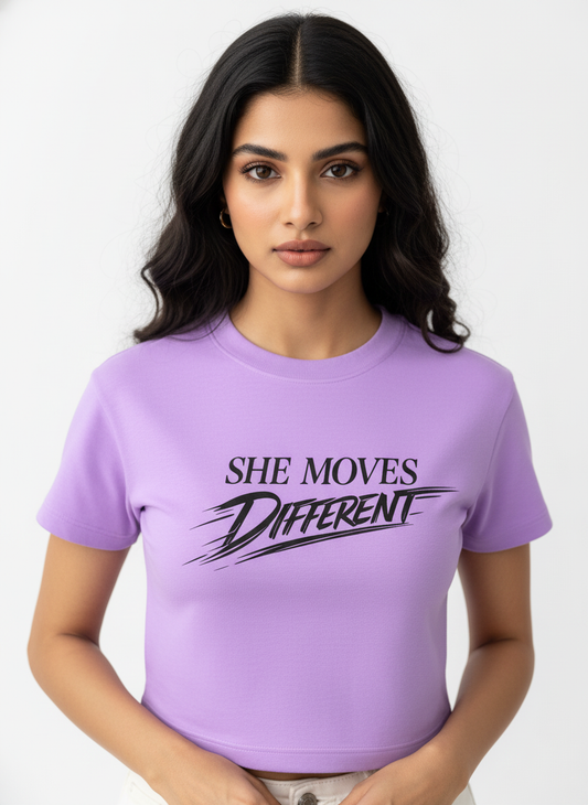 Attitude Crop Top - ❤️ SHE MOVES DIFFERENT
