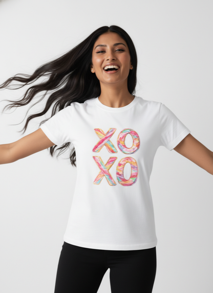 XOXO CANDY POP — THE MULTI-COLOR LOVE BURST TEE (UNISEX)