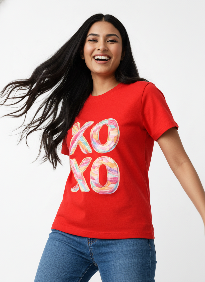 XOXO CANDY POP — THE MULTI-COLOR LOVE BURST TEE (UNISEX)