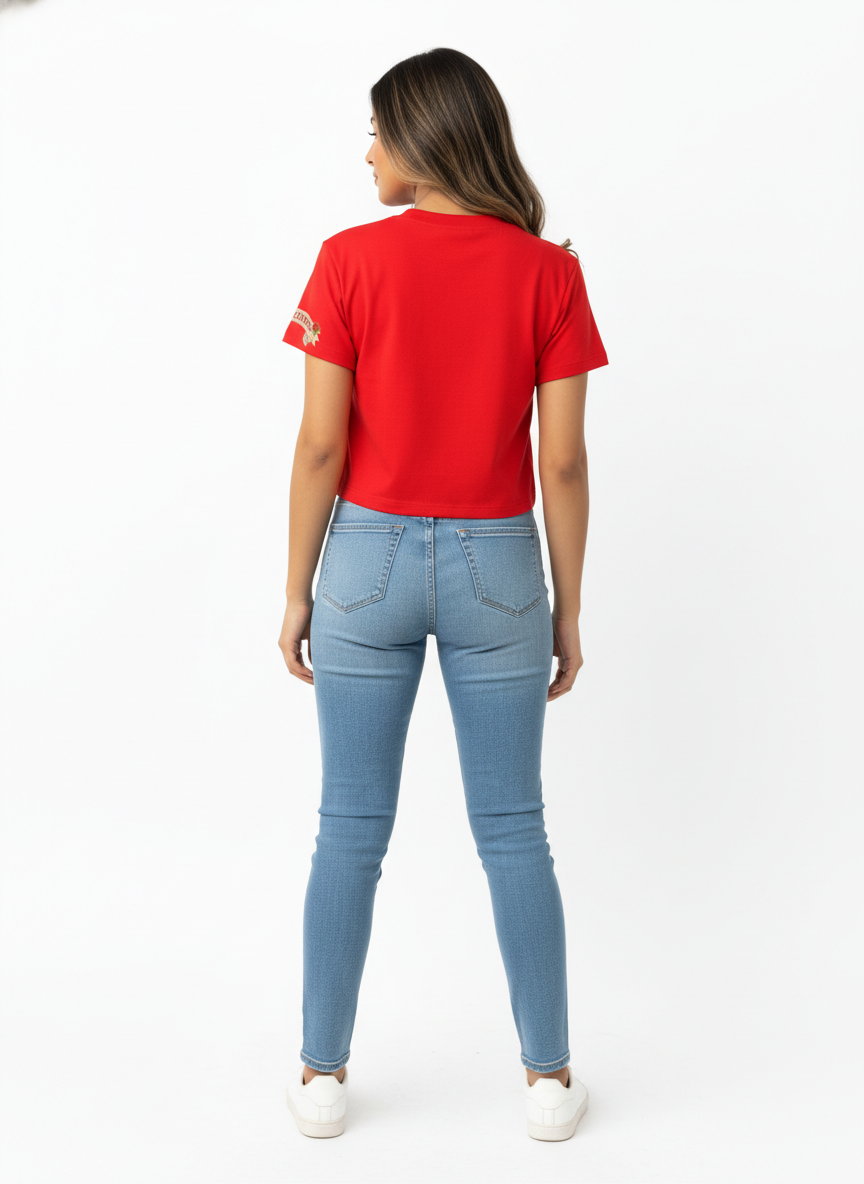 Forever Valentine Badge - Crop Top