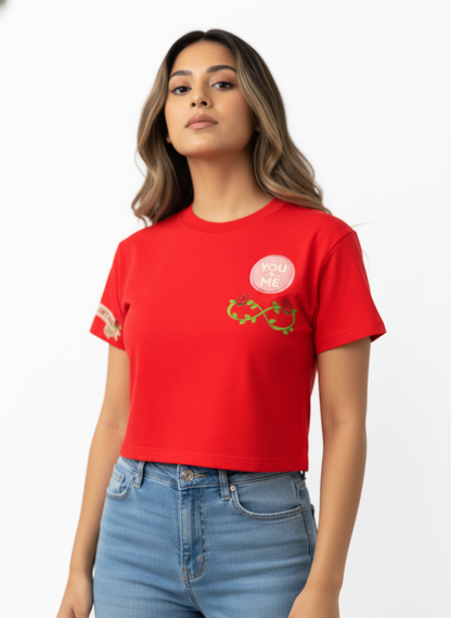 Forever Valentine Badge - Crop Top