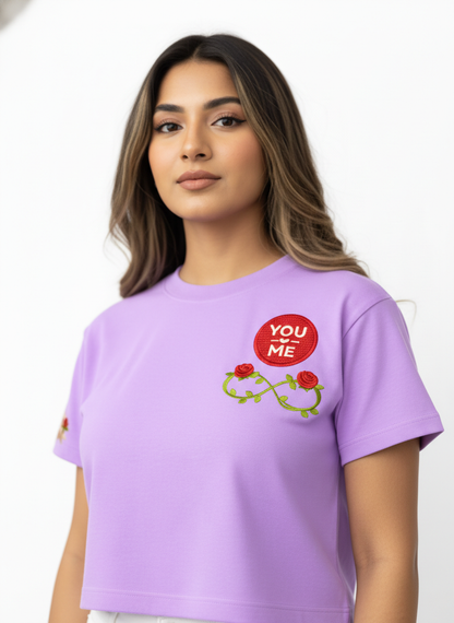 Forever Valentine Badge - Crop Top
