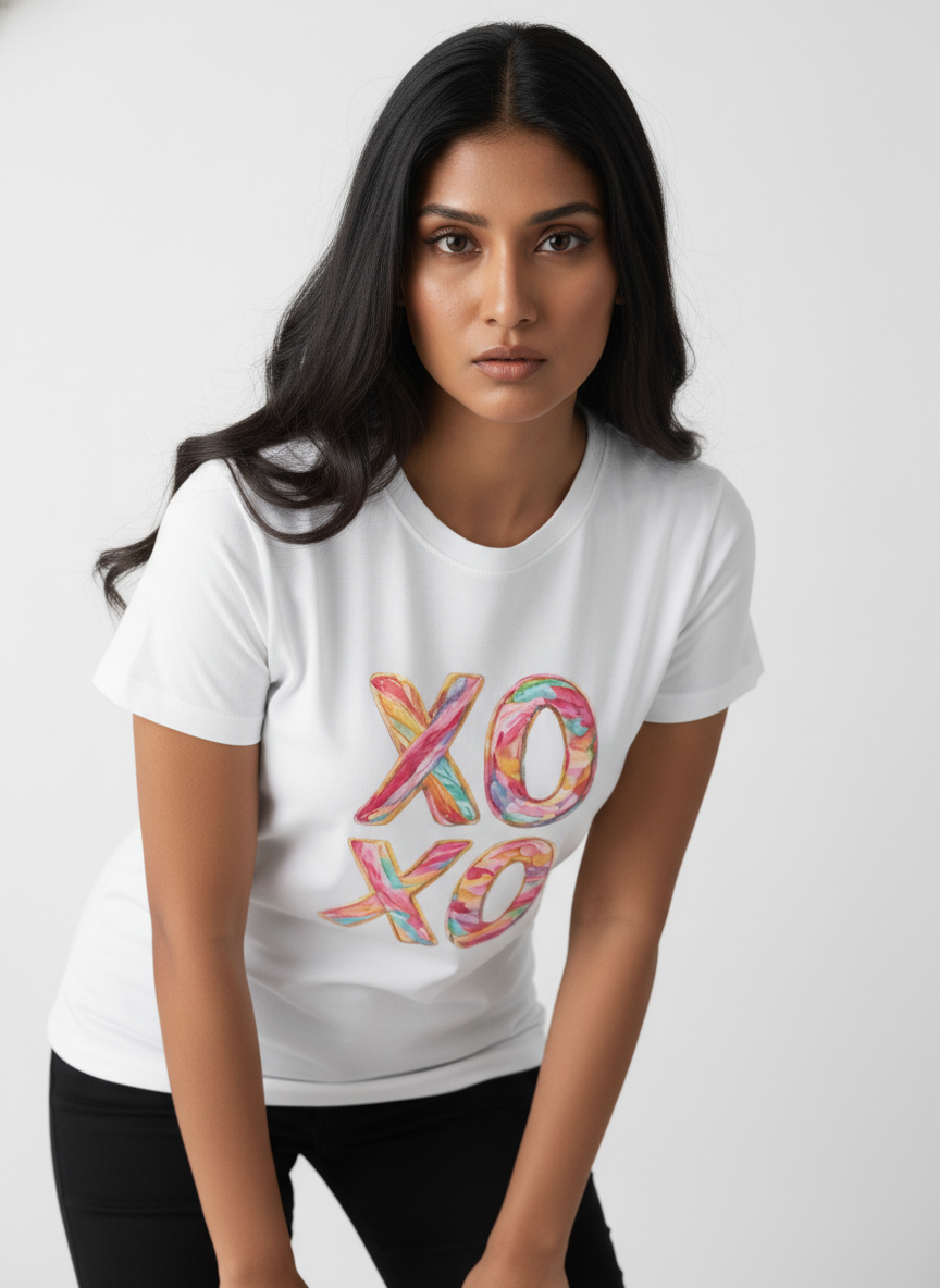 XOXO CANDY POP — THE MULTI-COLOR LOVE BURST TEE (UNISEX)