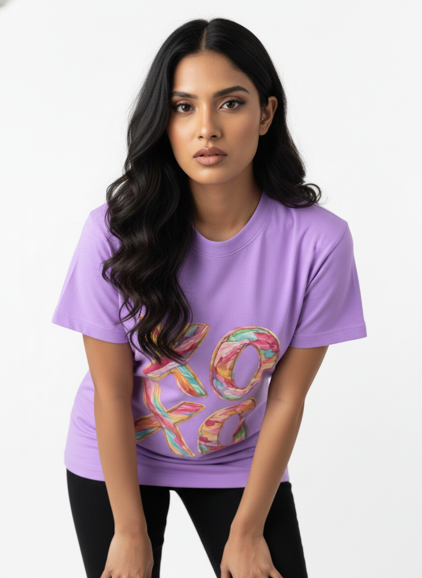 XOXO CANDY POP — THE MULTI-COLOR LOVE BURST TEE (UNISEX)