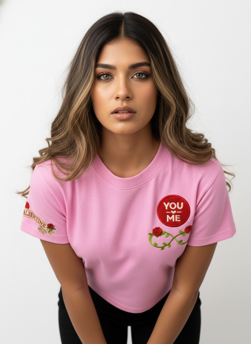 Forever Valentine Badge - Crop Top