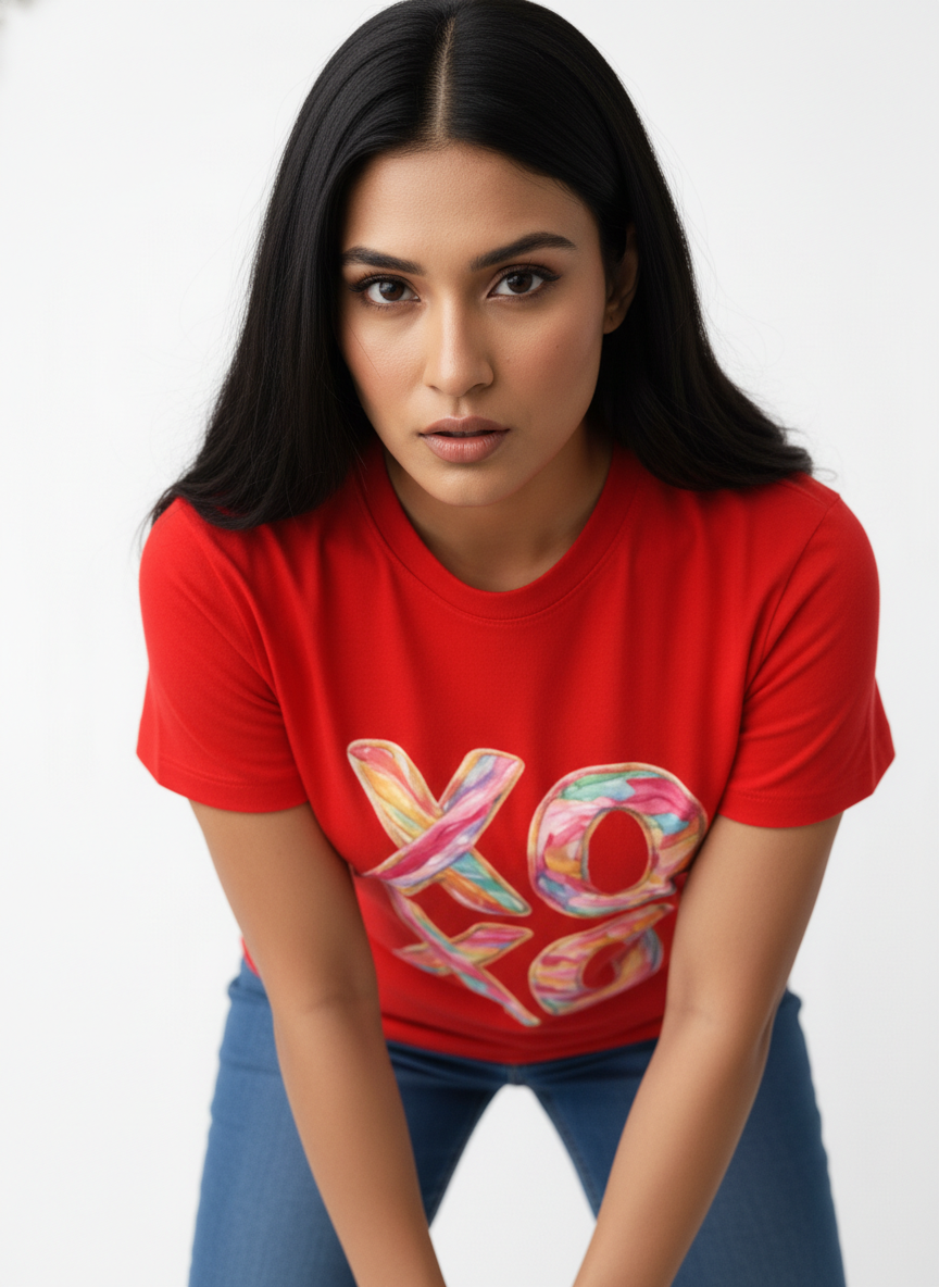 XOXO CANDY POP — THE MULTI-COLOR LOVE BURST TEE (UNISEX)